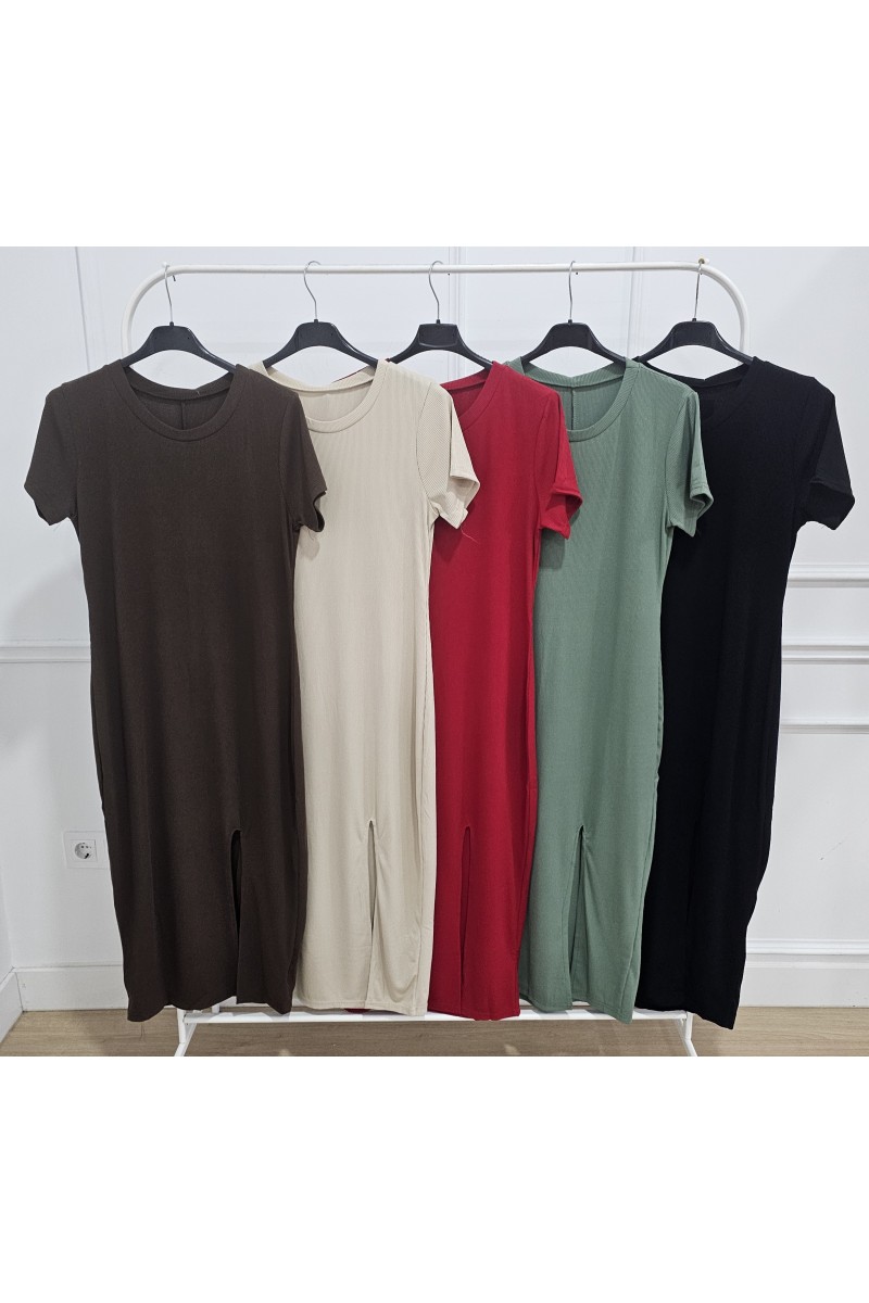 Vestido canalé