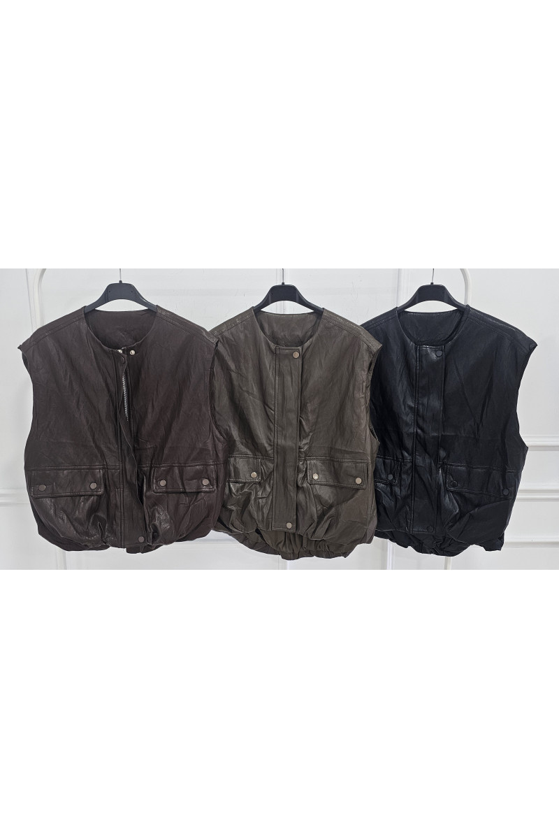 Chaleco bomber polipiel