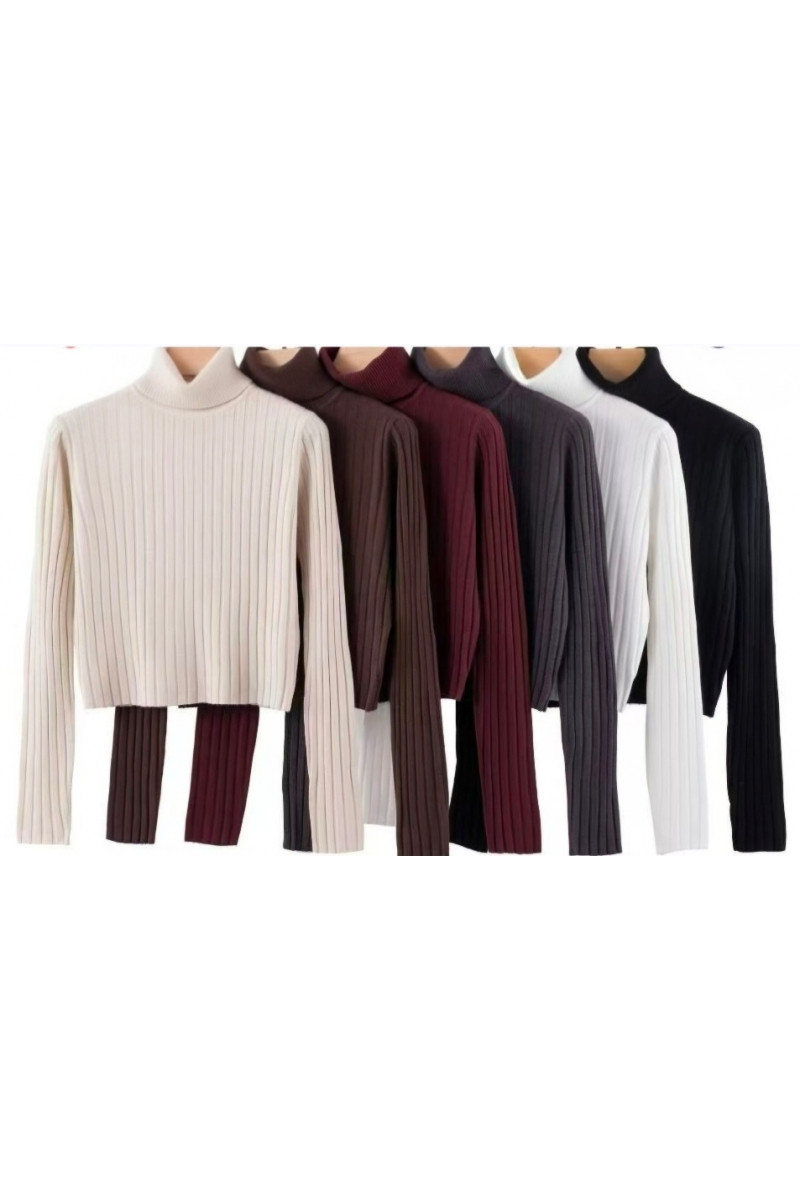 Top casual cuello alto