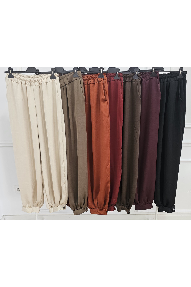 Pantalón bombacho Botón