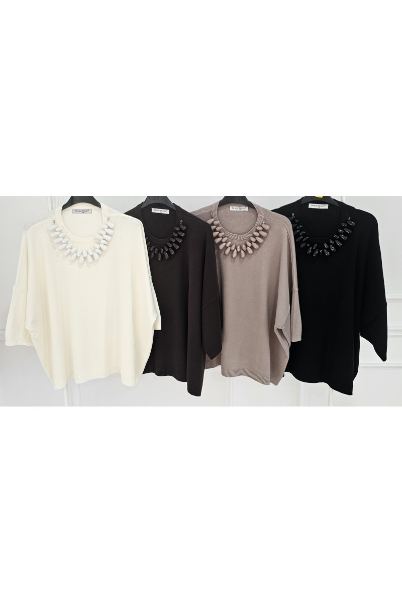 Jersey collar nácar