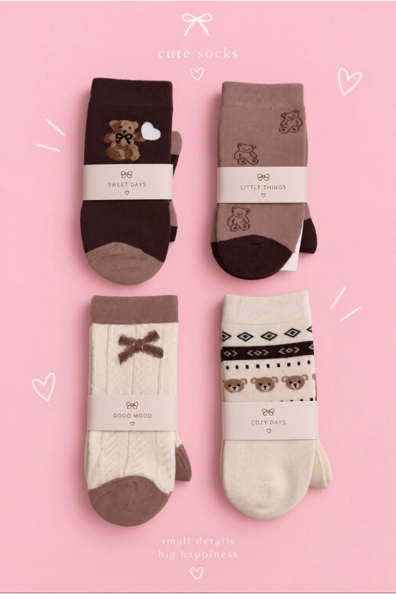 Calcetines pack de 3 variados algodón