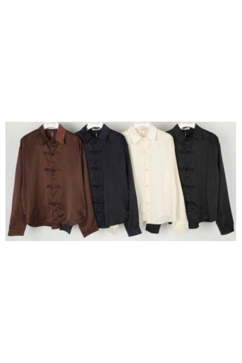 Camisa satinada oriental