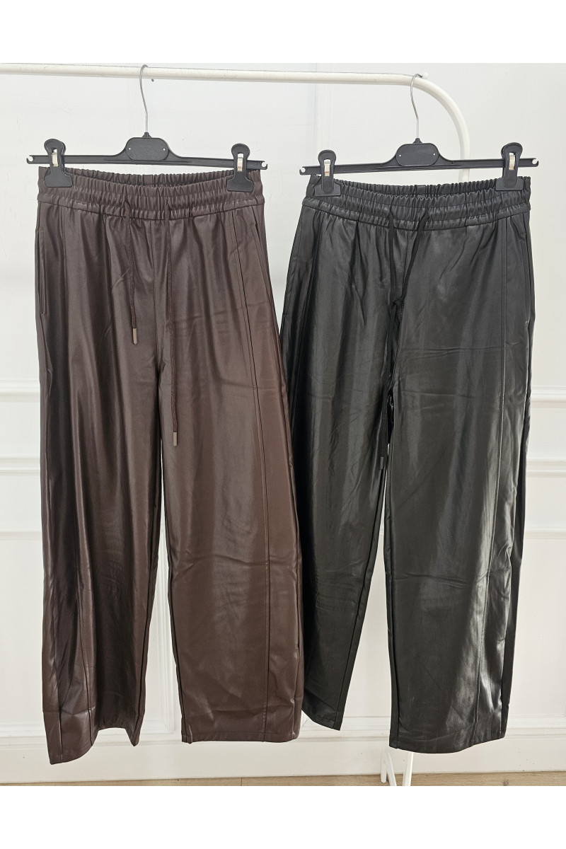 Pantalón barrel polipiel