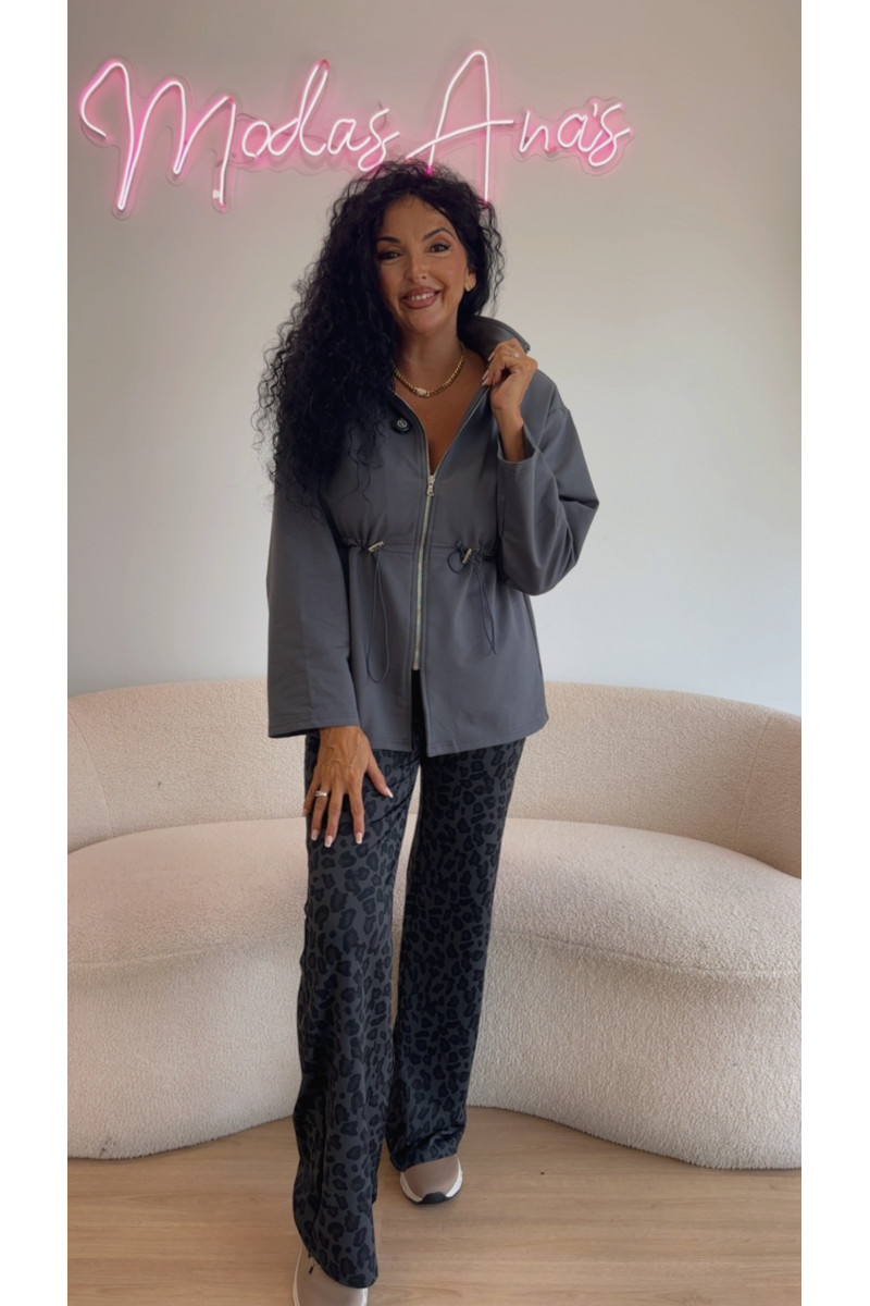 Leguins animal print pata ancha