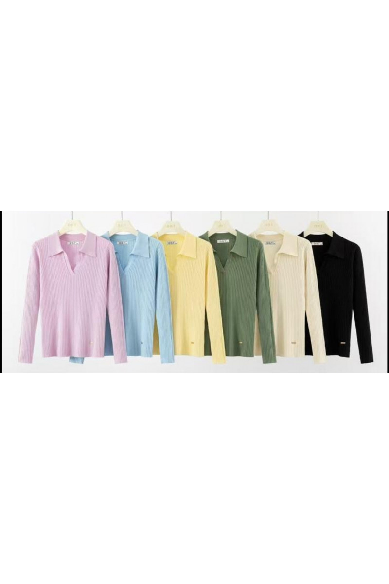Jersey cuello polo básico