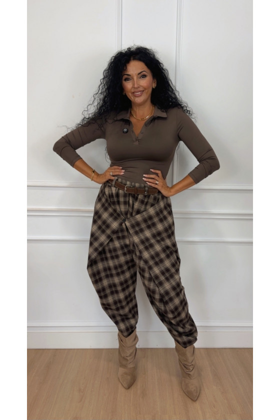 Top licra cuello polo