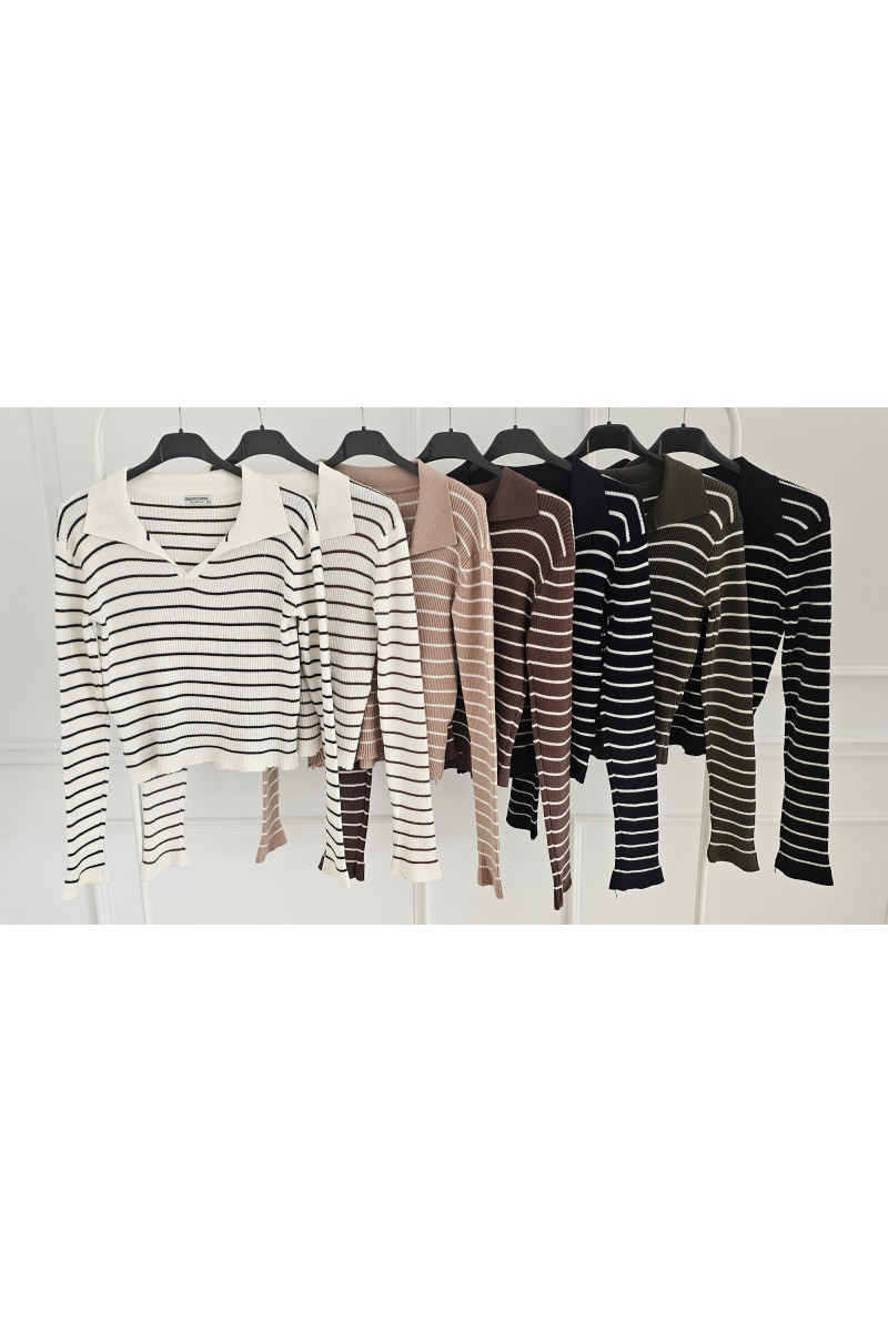 Jersey polo rayas