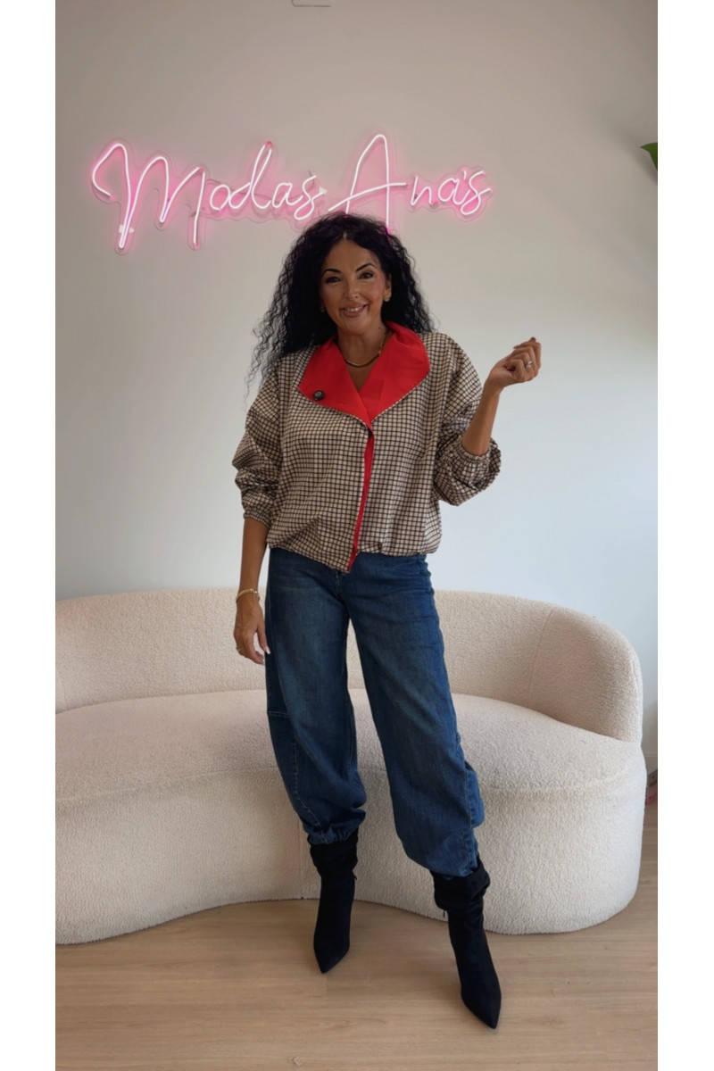 Chaqueta bomber solapa