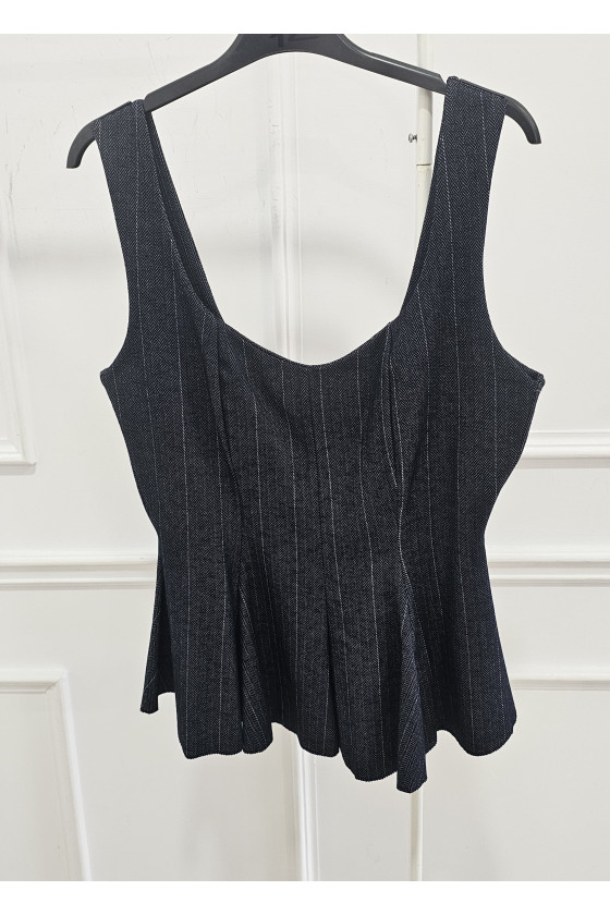 Top peplum denim