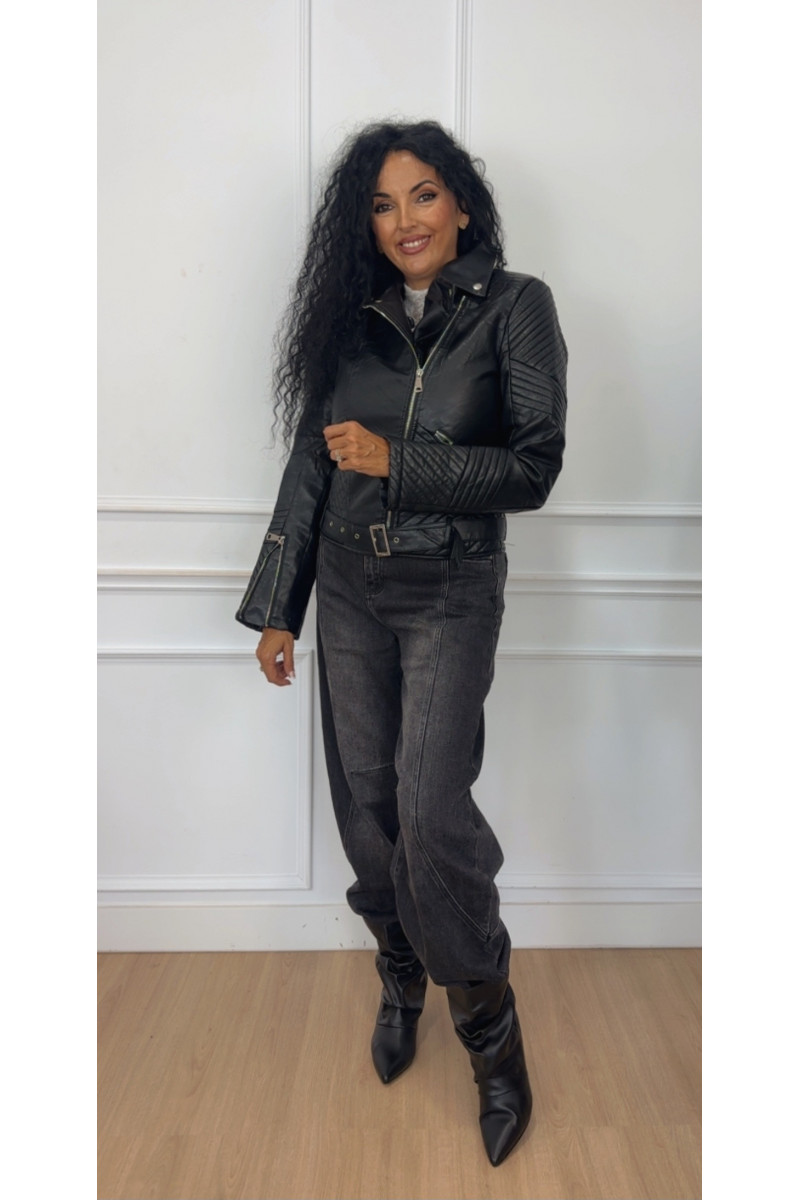 Chaqueta polipiel bike