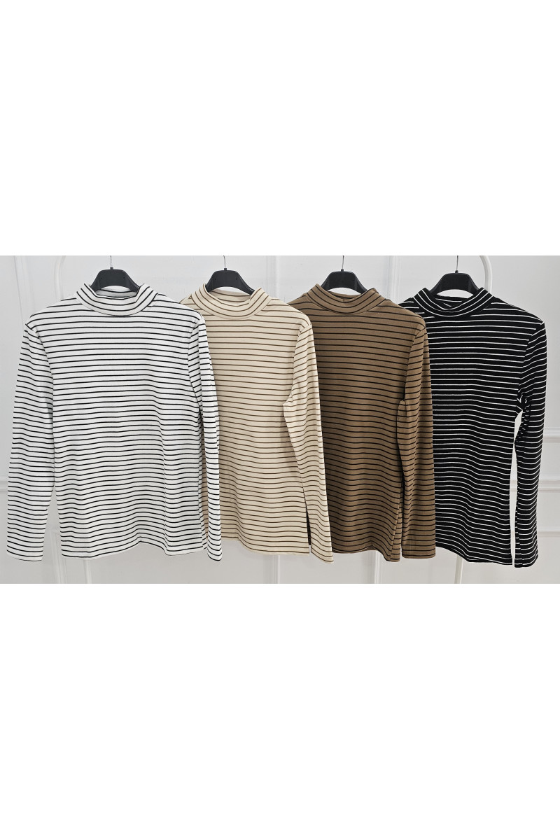 Jersey casual rayas cuello perkin