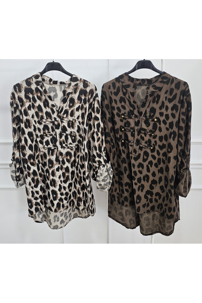 Camisa animal print napoleón