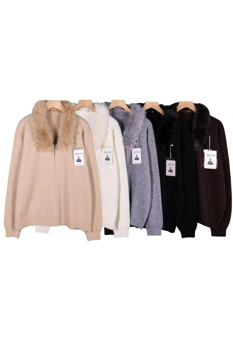 Chaqueta cremallera pelo