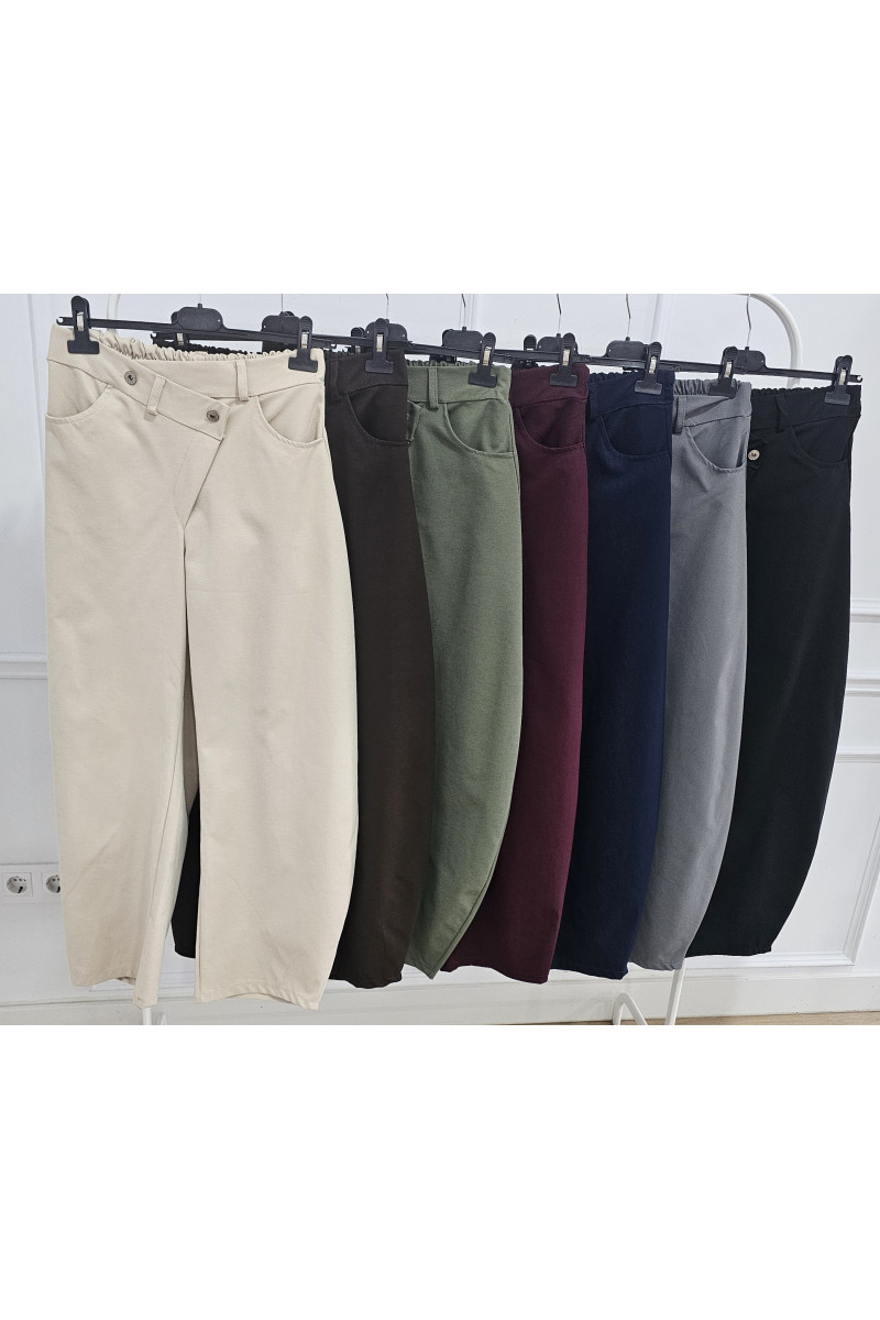 Pantalón wide leg barrel