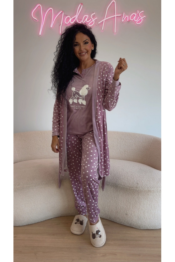 Pijama 3 piezas lunares