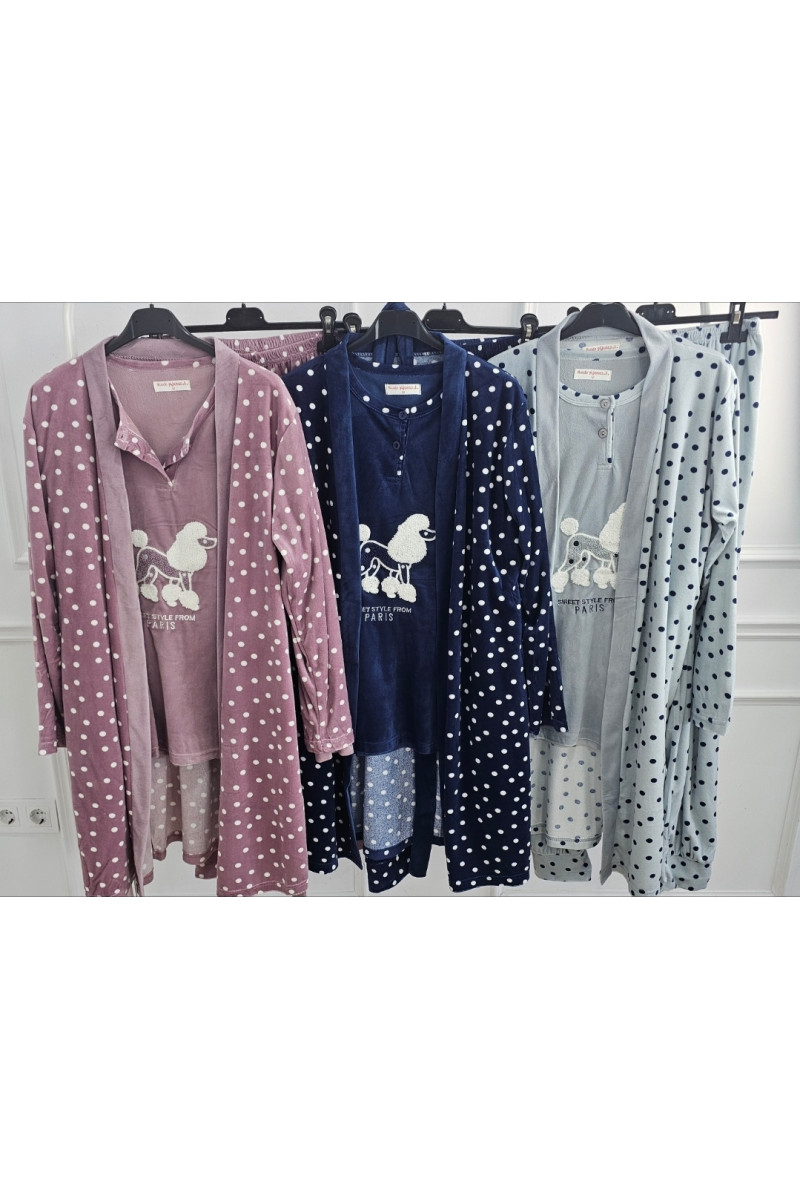 Pijama 3 piezas lunares