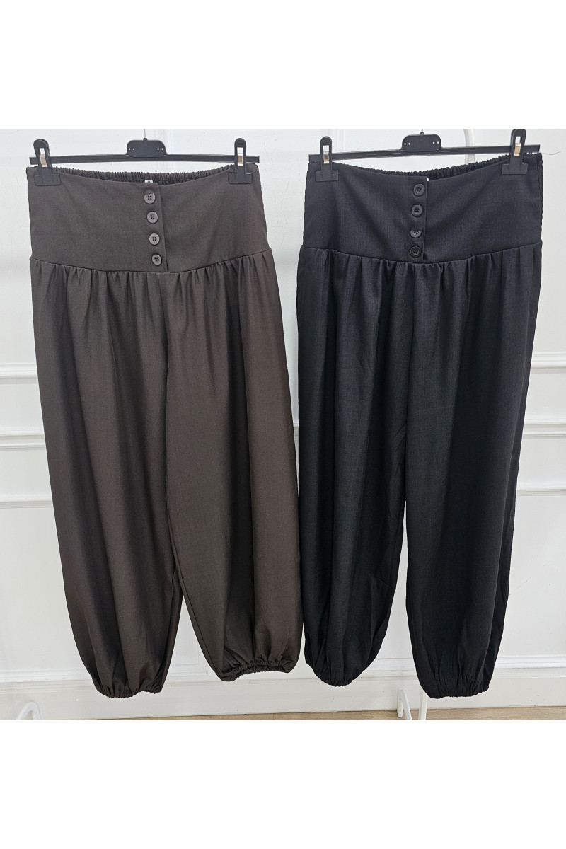 Pantalón bombacho botones