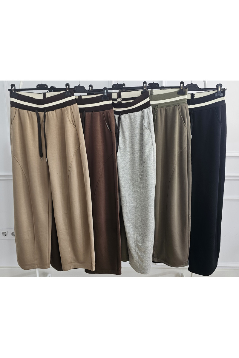 Pantalón barrel cinturilla elástica