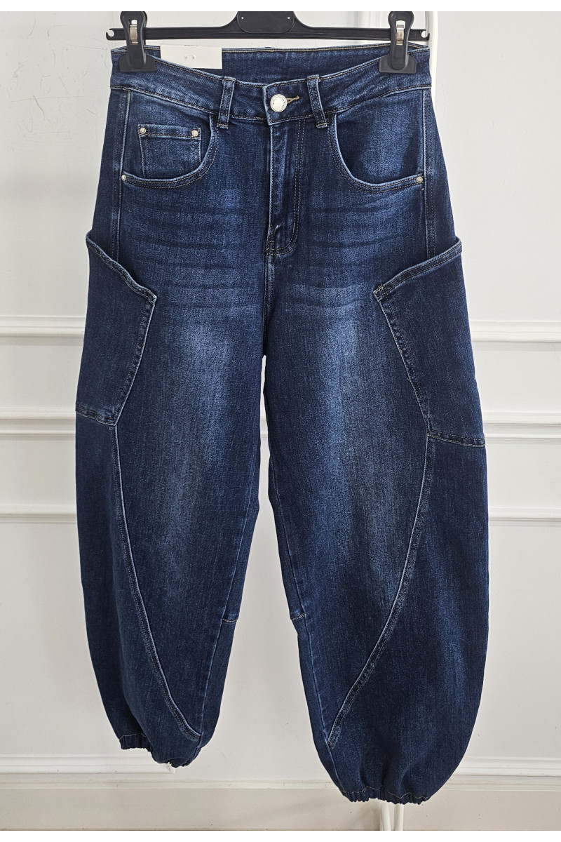 Vaquero bolsillos lateral jogger