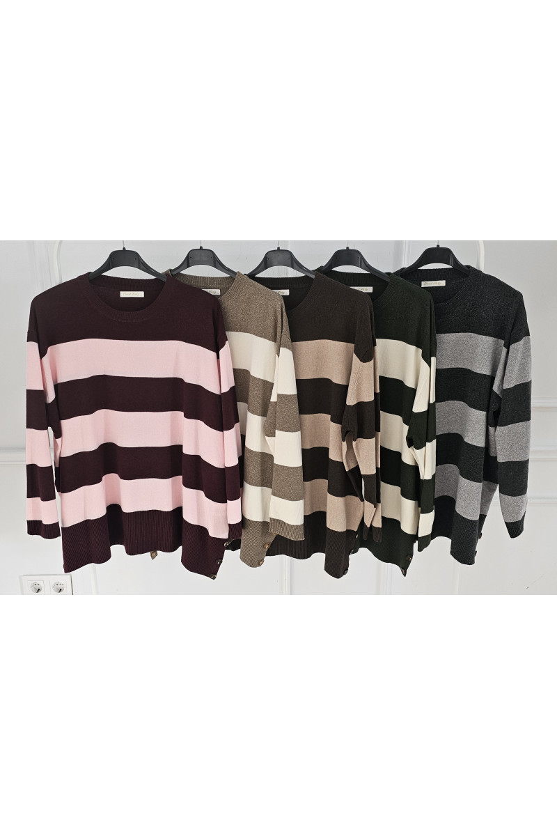 Maxi jersey rayas