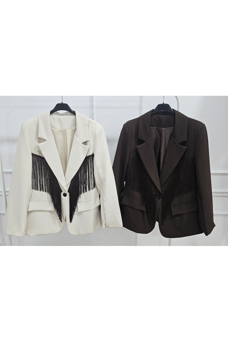 Chaqueta flecos