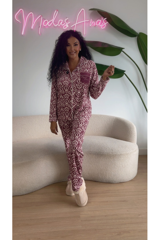 Pijama camisero elegant