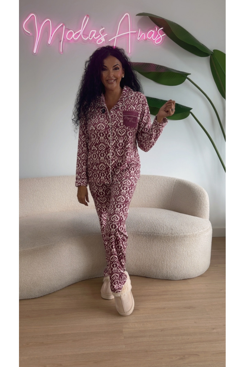 Pijama camisero elegant