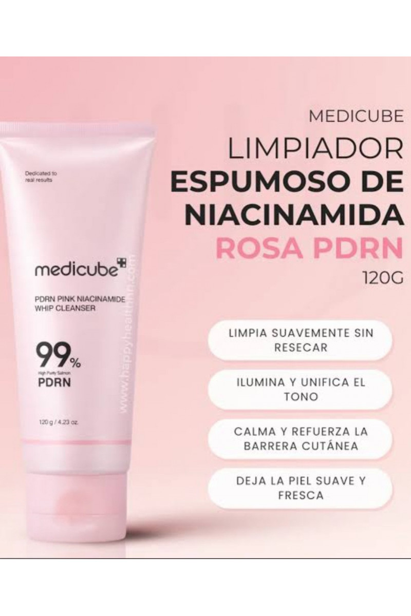 Medicube PDRN Pink Niacinamide Whip Cleanser (Limpiador Espumoso de Niacinamida Rosa PDRN de 120 g