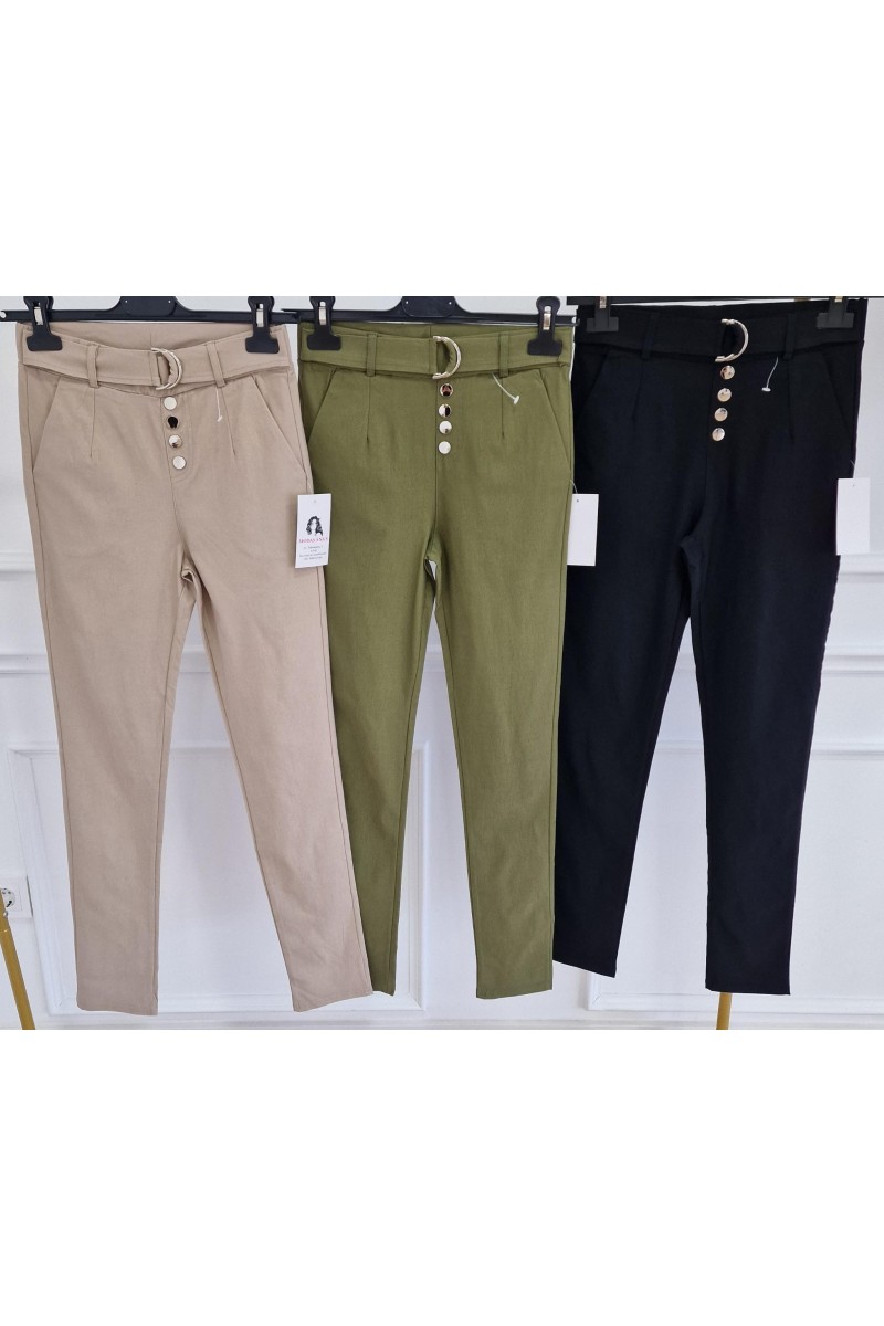 Pantalón  botones Hebilla
