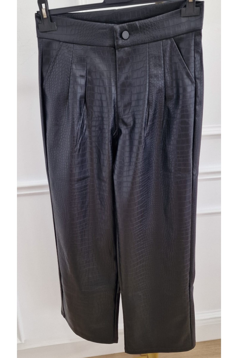 Pantalón polipiel pitón