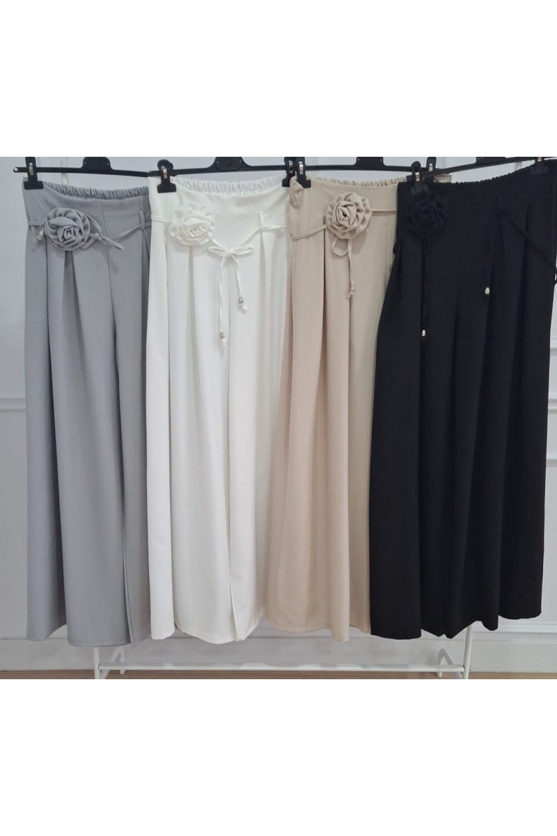 Pantalón pata elefante flor