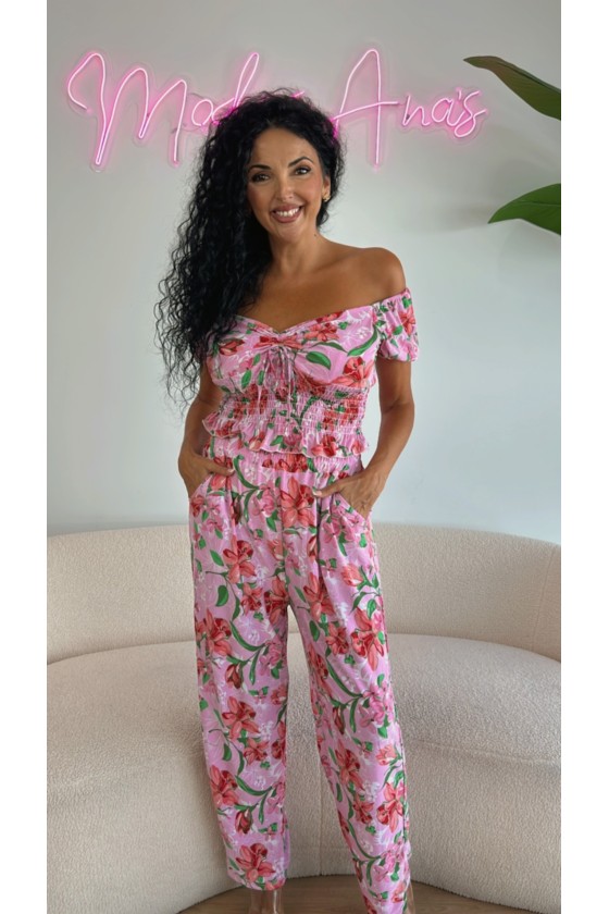Conjunto punto seda orquideas