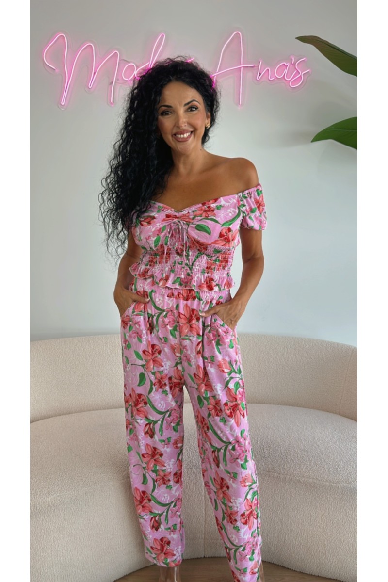 Conjunto punto seda orquideas