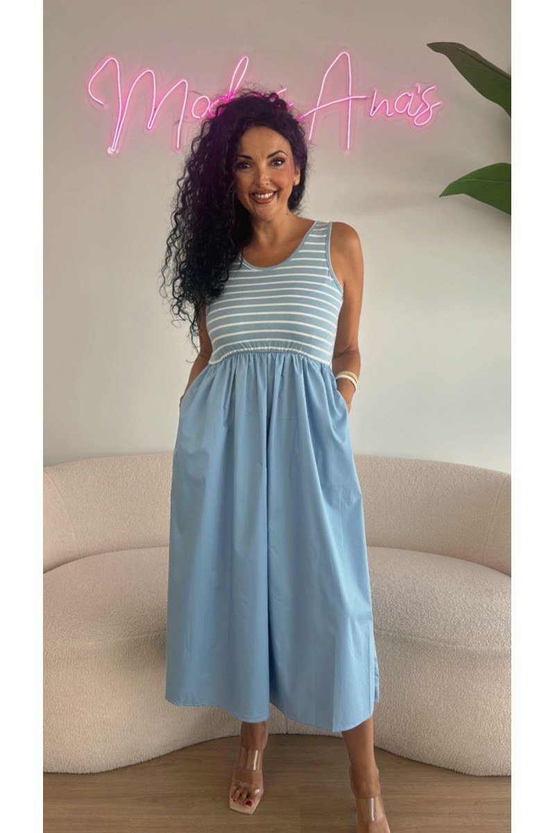 Vestido mónaco rayas