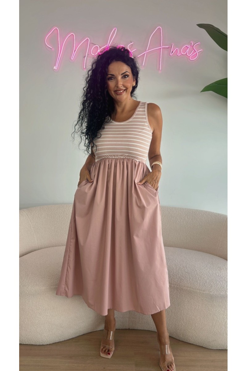 Vestido mónaco rayas