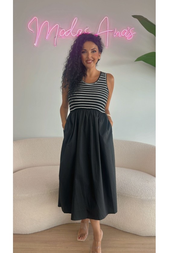 Vestido mónaco rayas