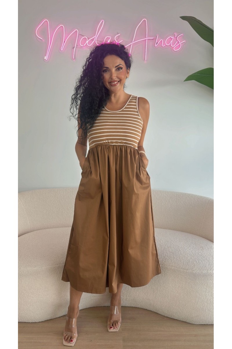Vestido mónaco rayas