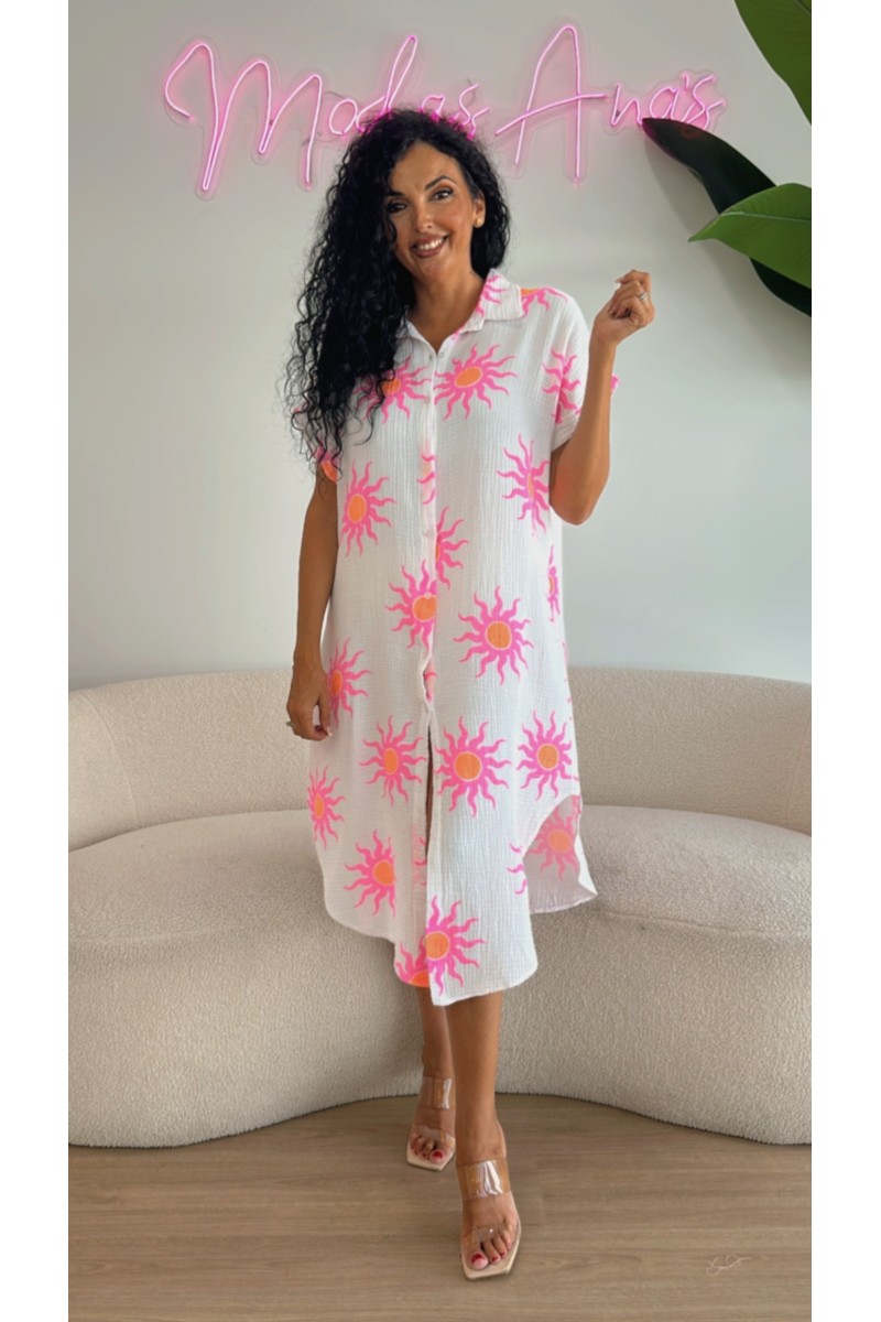 Vestido camisero caribe sol