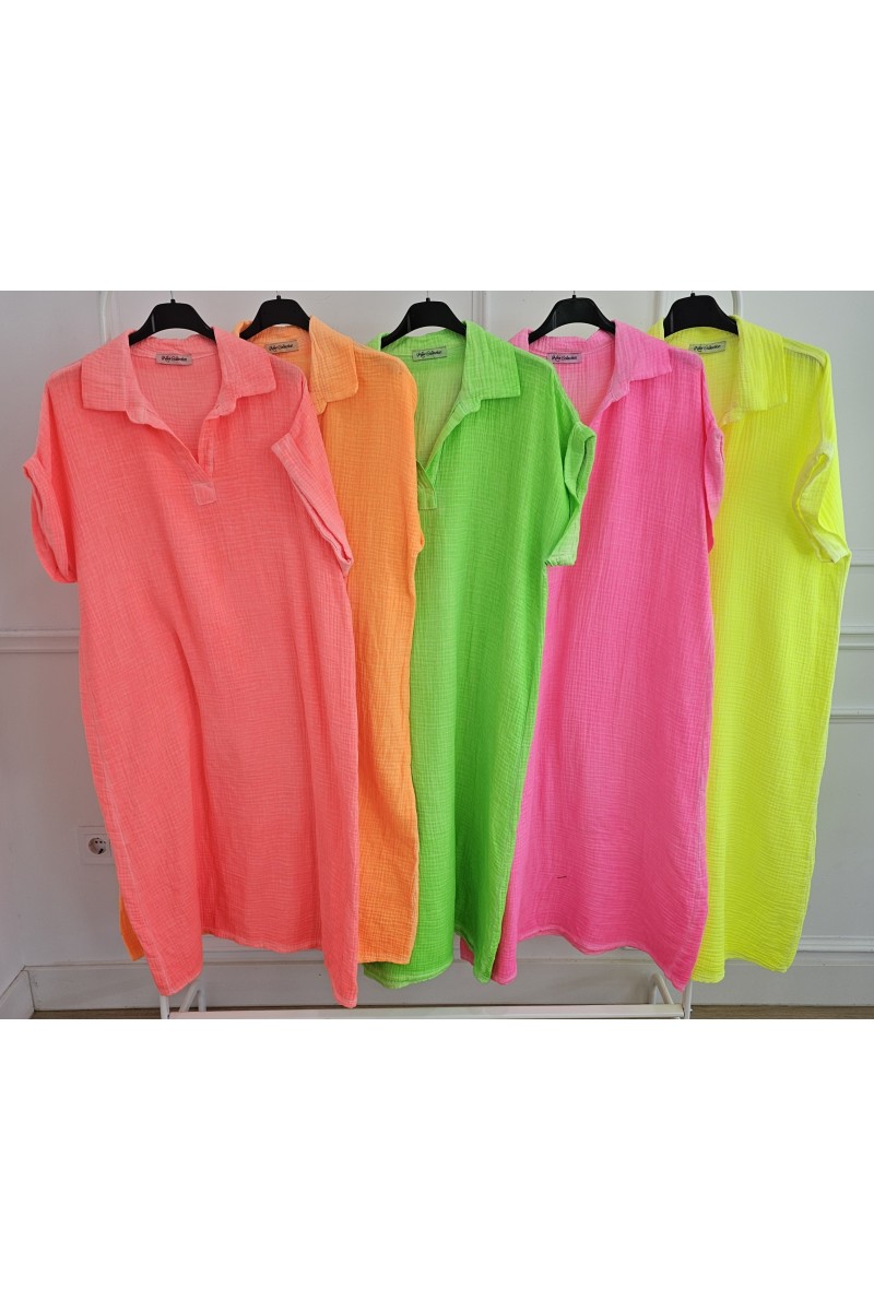 Vestido cuello polo caribe
