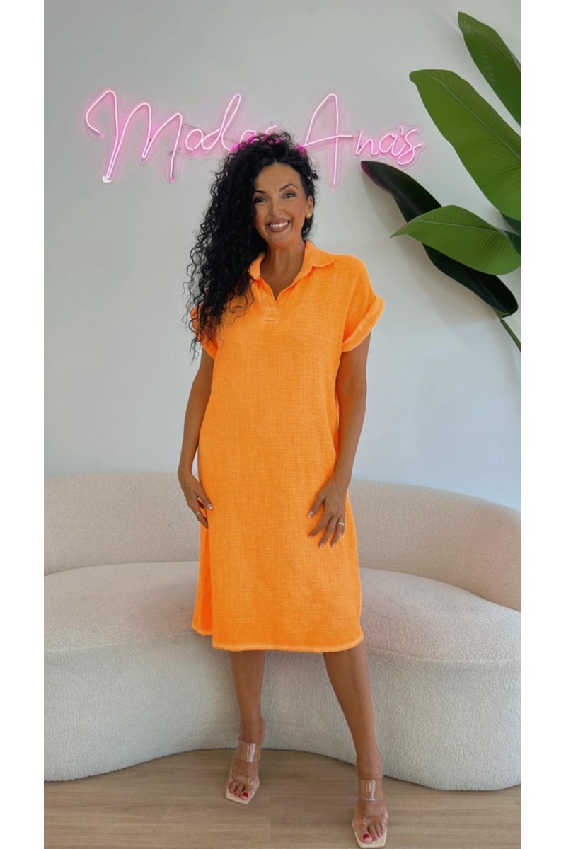 Vestido cuello polo caribe Vestido cuello polo caribe