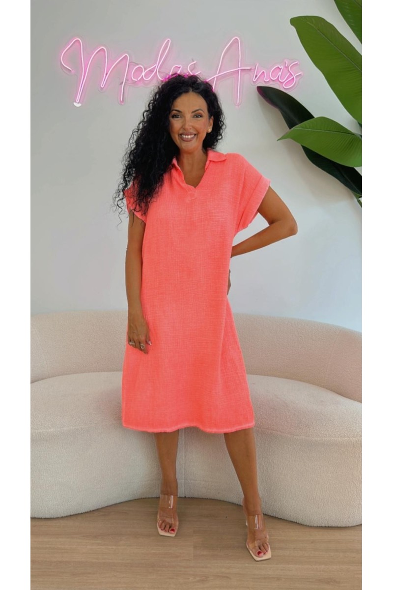 Vestido cuello polo caribe