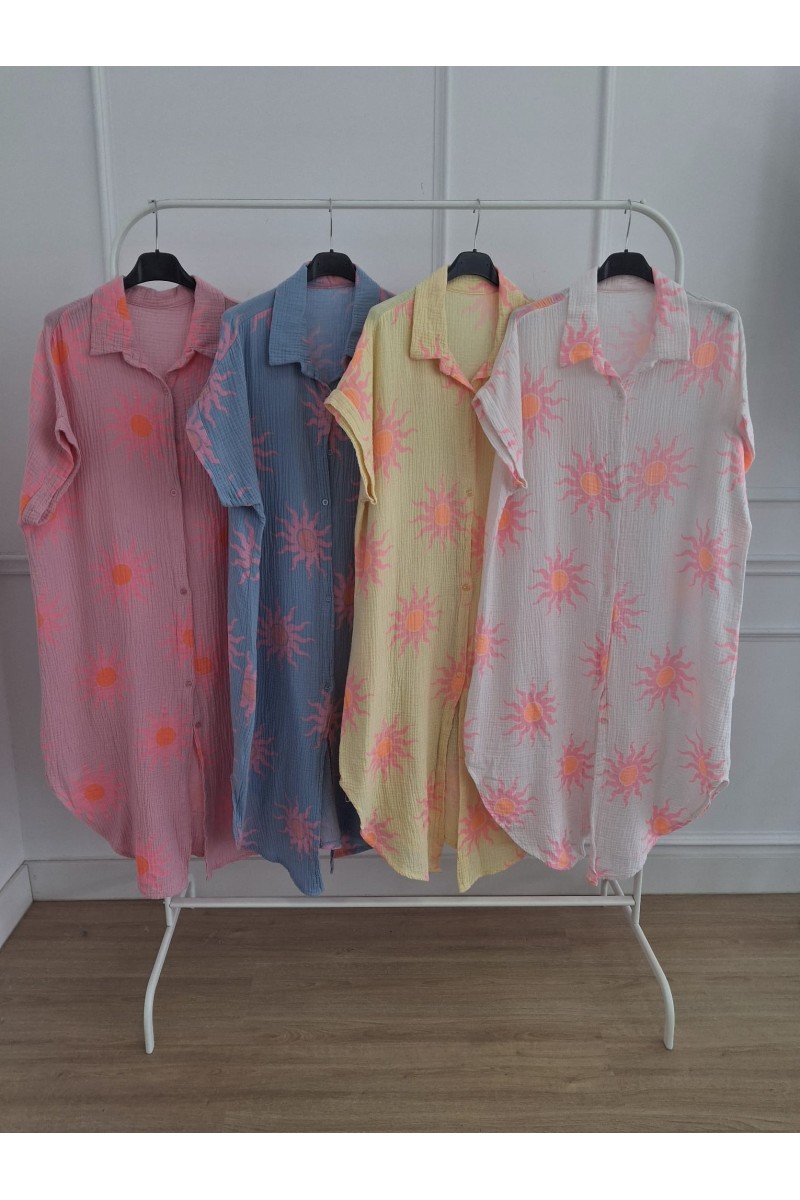 Vestido camisero caribe sol