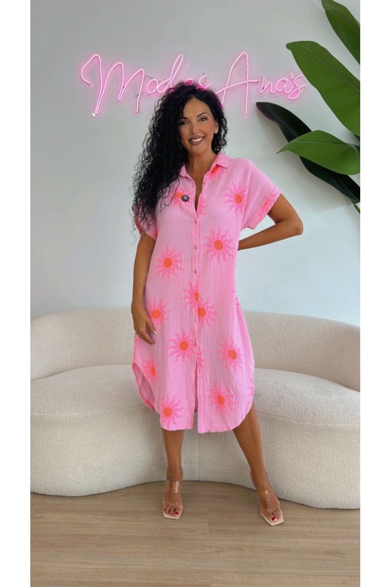 Vestido camisero caribe sol