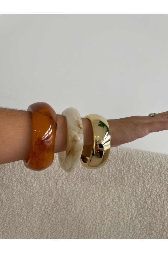 Brazalete Nácar Dorada