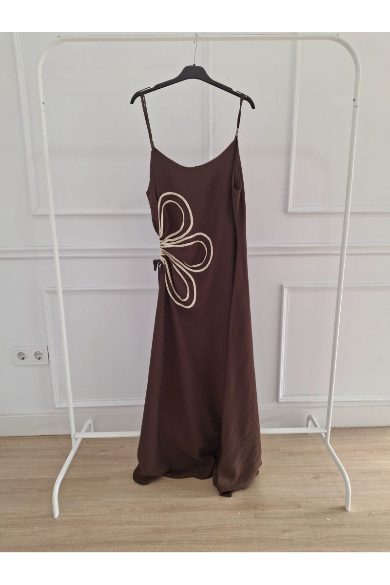 Vestido Flor Lino
