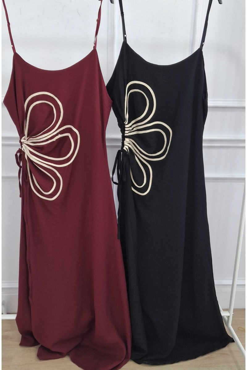 Vestido Flor Lino