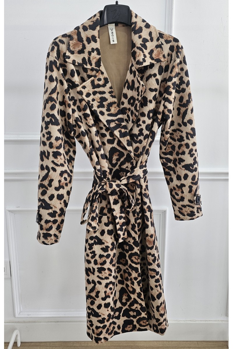 Gabardina animal print