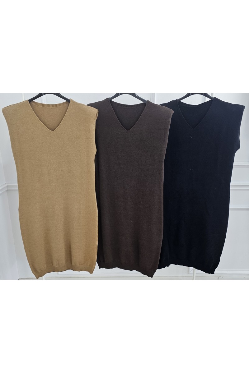 Vestido lana hombreras