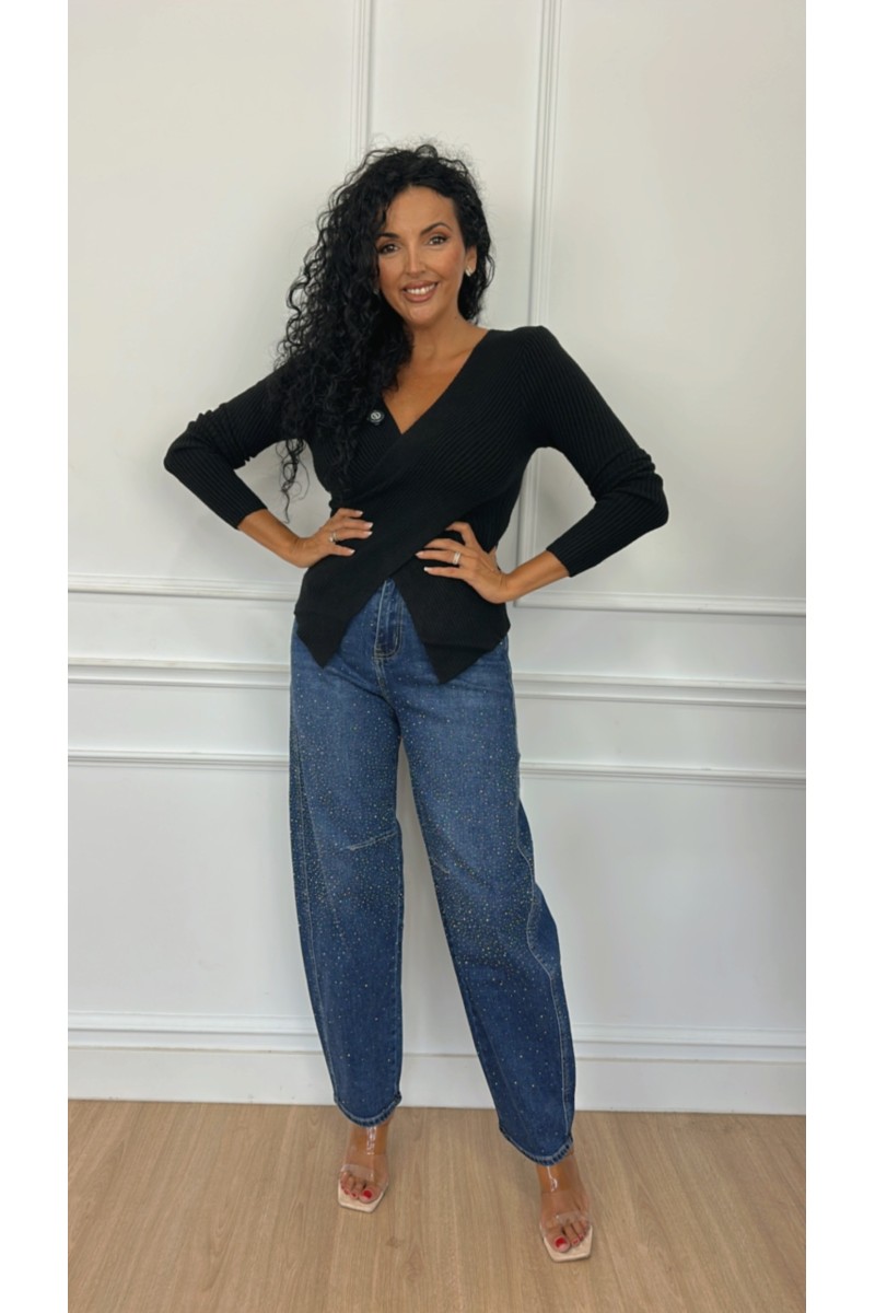 Vaquero globo strass